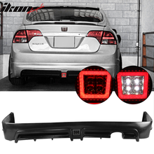 Load image into Gallery viewer, 2006-2011 Honda Civic Sedan Rear Lip Spoiler PP LED 3RD Brake Lamp