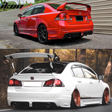 Load image into Gallery viewer, Fits 06-11 Civic MG RR Rear Diffuser Twin Outlet w/Red 3rd Brake Light