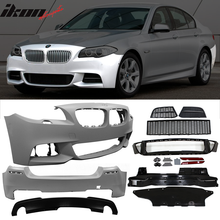 Load image into Gallery viewer, 2014-2016 BMW F10 LCI Mtech Front Bumper + Rear Bumper W/ Twin Outlet