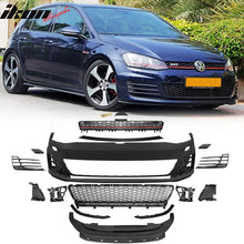 Load image into Gallery viewer, 2015-2017 Golf 7 MK7 GTI Type Front Bumper + Black Red Chrome Grille