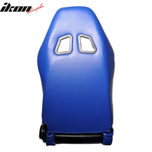 Load image into Gallery viewer, One Pair of Racing Seats Black Blue w/ Slider