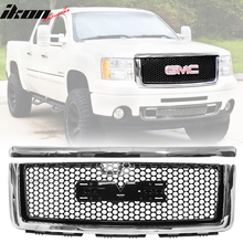 Load image into Gallery viewer, 2007-2013 GMC Sierra 1500 Denali Mesh Front Hood Molding Grille ABS