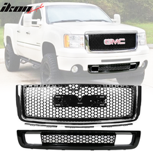 Load image into Gallery viewer, 2007-2013 GMC Sierra 1500 Denali Upper Grille Lower Bumper Grille ABS