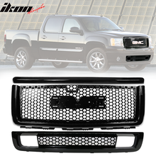 Load image into Gallery viewer, 2007-2013 GMC Sierra 1500 Denali Hood Molding Upper Lower Grille ABS