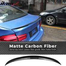 Load image into Gallery viewer, 2012-2019 BMW 3 Series F30 F80 P Style Trunk Spoiler Matte CF