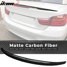 Load image into Gallery viewer, 2014-2017 BMW 4 Series F83 Performance Style Trunk Spoiler Matte CF