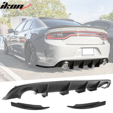 Load image into Gallery viewer, 2015-2023 Dodge Charger V2 Rear Diffuser &amp; 2PC Side Apron Matte Black