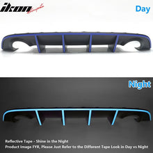 Load image into Gallery viewer, 2015-2023 Dodge Charger LED Rear Diffuser Carbon Fiber Look Blue Tape