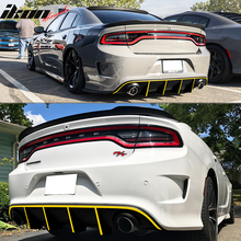 Load image into Gallery viewer, 2015-2023 Dodge Charger SRT Rear Diffuser with Reflective Tape PP