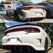 Load image into Gallery viewer, 2015-2023 Dodge Charger SRT Rear Diffuser with Reflective Tape PP