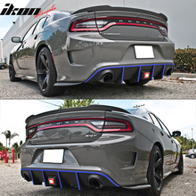 Load image into Gallery viewer, 2015-2023 Dodge Charger Rear Diffuser w/ LED Lamp &amp; Reflective Tape PP