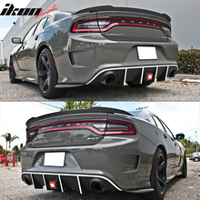 Load image into Gallery viewer, 2015-2023 Dodge Charger Rear Diffuser w/ LED Lamp &amp; Reflective Tape PP