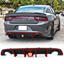 Load image into Gallery viewer, 2015-2023 Dodge Charger Rear Diffuser w/ LED Lamp &amp; Reflective Tape PP
