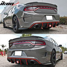 Load image into Gallery viewer, 2015-2023 Dodge Charger Rear Diffuser w/ LED Lamp &amp; Reflective Tape PP