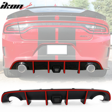Load image into Gallery viewer, 2015-2023 Dodge Charger Rear Diffuser w/ LED Lamp &amp; Reflective Tape PP