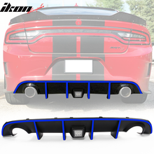 Load image into Gallery viewer, 2015-2023 Dodge Charger Rear Diffuser w/ LED Lamp &amp; Reflective Tape PP