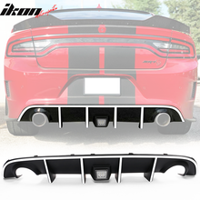 Load image into Gallery viewer, 2015-2023 Dodge Charger Rear Diffuser w/ LED Lamp &amp; Reflective Tape PP