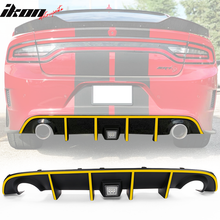 Load image into Gallery viewer, 2015-2023 Dodge Charger Rear Diffuser w/ LED Lamp &amp; Reflective Tape PP