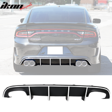 Load image into Gallery viewer, 2015-2023 Charger SRT Quad Exhaust Rear Diffuser w/ Reflective Tape PP