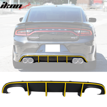 Load image into Gallery viewer, 2015-2023 Charger SRT Quad Exhaust Rear Diffuser w/ Reflective Tape PP