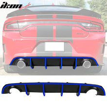 Load image into Gallery viewer, 2015-2023 Dodge Charger Quad Exhaust Rear Diffuser w/ Reflective Tape