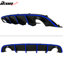 Load image into Gallery viewer, 2015-2023 Dodge Charger Quad Exhaust Rear Diffuser w/ Reflective Tape