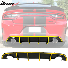 Load image into Gallery viewer, 2015-2023 Dodge Charger Quad Exhaust Rear Diffuser w/ Reflective Tape