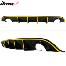 Load image into Gallery viewer, 2015-2023 Dodge Charger SRT V3 Rear Diffuser with Reflective Tape PP