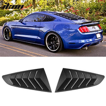 Load image into Gallery viewer, 2015-2023 Ford Mustang Coupe Unpainted Rear Side Window Louver ABS