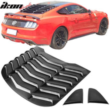 Load image into Gallery viewer, 2015-2023 Ford Mustang Coupe Matte Black Rear Side Window Louver ABS