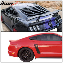 Load image into Gallery viewer, 2015-2023 Ford Mustang Coupe Matte Black Rear Side Window Louver ABS