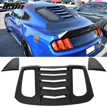 Load image into Gallery viewer, 2015-2023 Ford Mustang Coupe Matte Black Rear Side Window Louver ABS