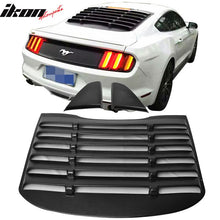 Load image into Gallery viewer, 2015-2023 Ford Mustang V Style Matte Black Rear Side Window Louver ABS