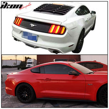 Load image into Gallery viewer, 2015-2023 Ford Mustang V Style Matte Black Rear Side Window Louver ABS