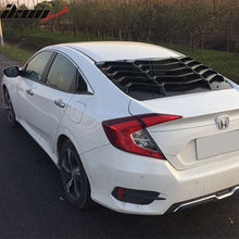 Load image into Gallery viewer, 2016-2021 Honda Civic Sedan Rear Window Louver Side Quarter Scoop ABS