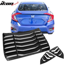 Load image into Gallery viewer, 2016-2021 Honda Civic Sedan Rear Window Louver Side Quarter Scoop ABS