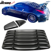 Load image into Gallery viewer, 2003-2008 Nissan 350Z Black Rear Window Louver Side Vent ABS Plastic