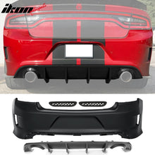 Load image into Gallery viewer, 2015-2023 Dodge Charger Black Rear Bumper Conversion Diffuser Lip PP