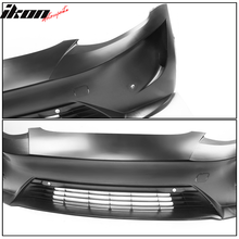 Load image into Gallery viewer, 2017-2023 Tesla 3 Unpainted Black Front Bumper Shield Guard Cover PP