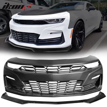 Load image into Gallery viewer, 2019-2024 Chevy Camaro SS Style Black Front Bumper Guard Gloss Lip ABS