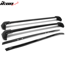 Load image into Gallery viewer, 2012-2016 Honda CRV Black Roof Rack Cross Bar Side Rail Set 4PCS ABS