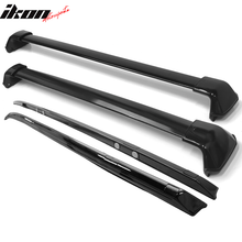 Load image into Gallery viewer, 2012-2016 Honda CRV Black Roof Rack Cross Bar Side Rail Set 4PCS ABS
