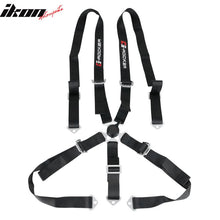 Load image into Gallery viewer, 5 Point Black Go-kart UTV ATV Racing Harness Buckle Seat Belt Nylon