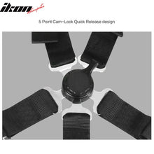 Load image into Gallery viewer, 5 Point Black Go-kart UTV ATV Racing Harness Buckle Seat Belt Nylon