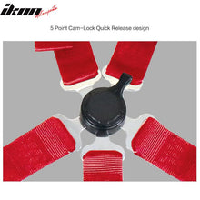 Load image into Gallery viewer, 5 Point Red Go-kart UTV ATV Racing Harness Buckle Seat Belt Nylon