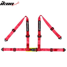 Load image into Gallery viewer, Universal Black Racing Seat Dual Slider Red Belt PU Carbon Leather