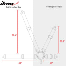 Load image into Gallery viewer, Universal Brown Racing Seat with Dual Slider 6 Point Cam-lock Belt PU