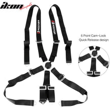 Load image into Gallery viewer, Universal Brown Racing Seat with Dual Slider 6 Point Cam-lock Belt PU