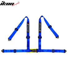 Load image into Gallery viewer, Universa Blue Bezell Racing Seat Dual Slider Buckle Belt PU Carbon