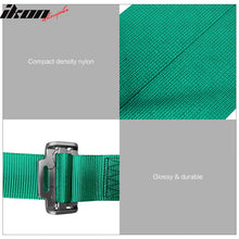 Load image into Gallery viewer, Universal O. Bezel Racing Seat Dual Slider Cam-lock Belt PU Carbon
